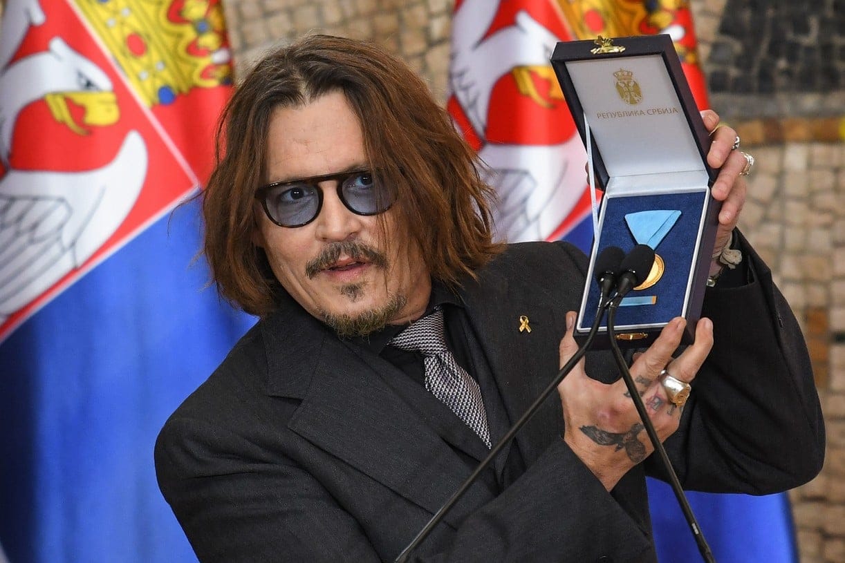 Serbia awards Gold Medal of Merit to Johnny Depp